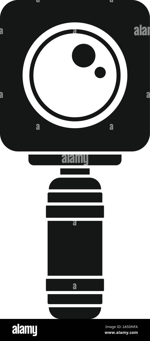 Underwater action camera icon. Simple illustration of underwater action ...
