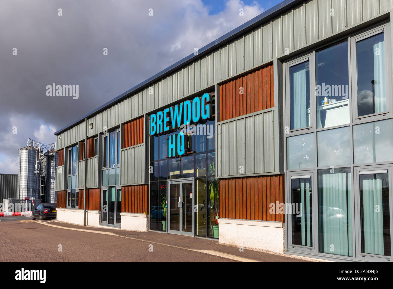 The Brewdog beer brewery headquarters in Ellon, Aberdeenshire Scotland, UK Stock Photo