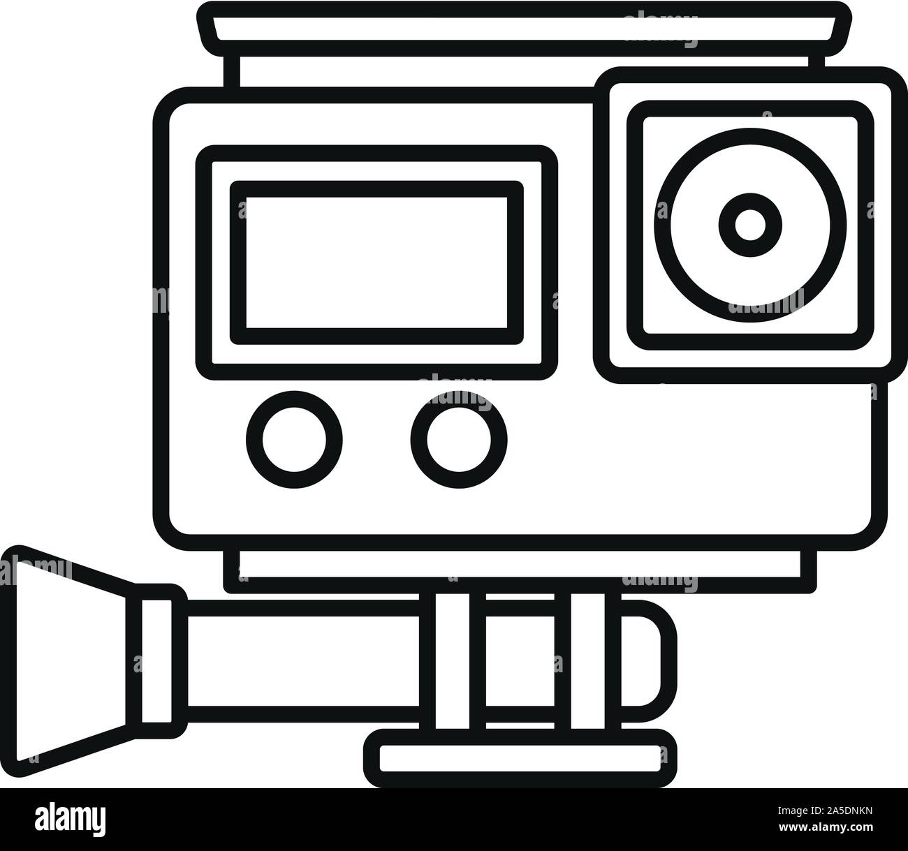 Digital action camera icon. Outline digital action camera vector icon ...