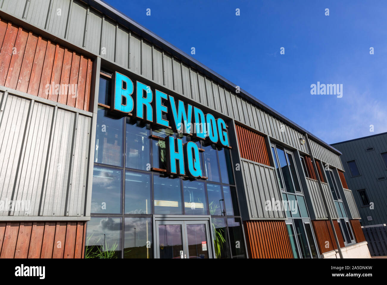 The Brewdog beer brewery headquarters in Ellon, Aberdeenshire Scotland