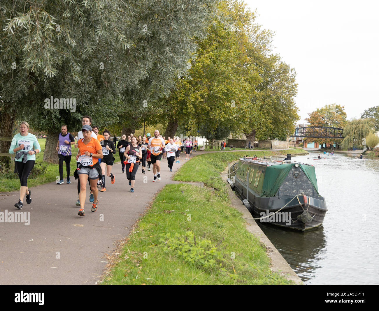 Runners on Midsummer Common, Cambridge during the Town and Gown 10k run