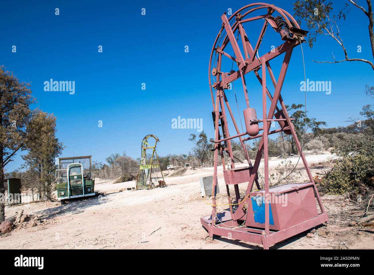 Opal Mining, New South Wales Australia High Resolution Stock