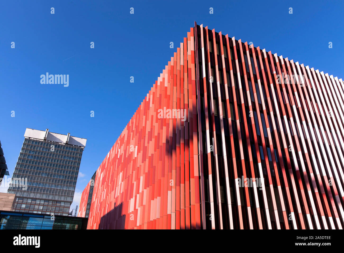 University Hospital, the Bettenhaus (bed house) in the background and the Center for Integrated Oncology, Cologne, Germany.  Universitaetsklinikum, im Stock Photo