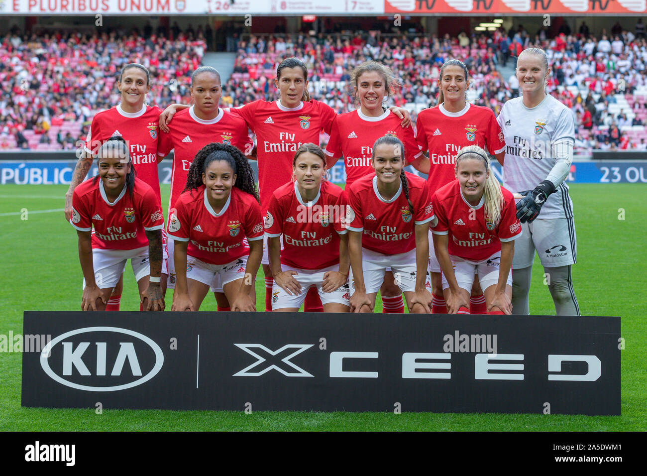 Lisbon, Portugal. 19th Oct, 2019. October 19, 2019. Lisbon, Portugal. Benfica starting eleven for the game between SL Benfica vs Sporting CP Credit: Alexandre de Sousa/Alamy Live News Stock Photo