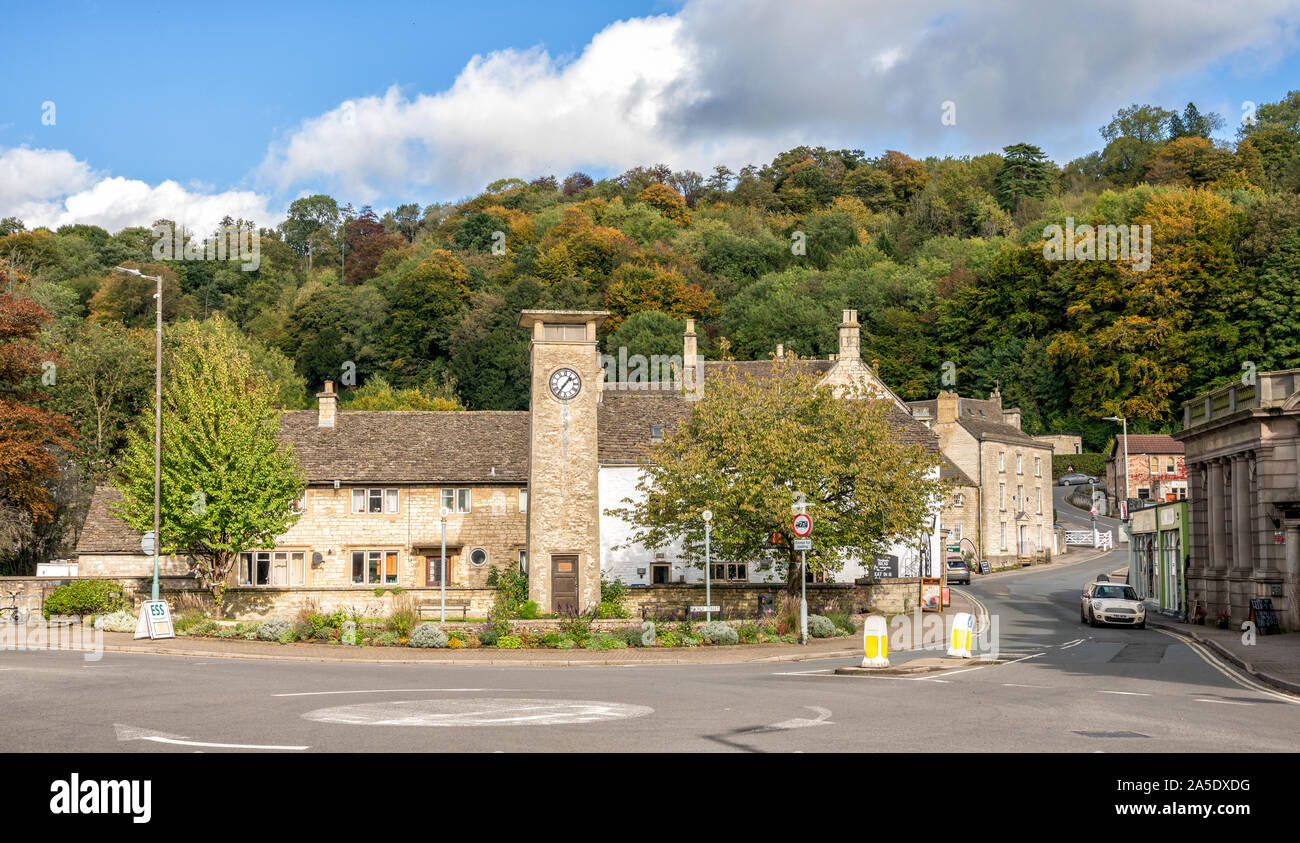 Nailsworth Town in the Cotswolds, Gloucestershire, United Kingdom Stock Photo