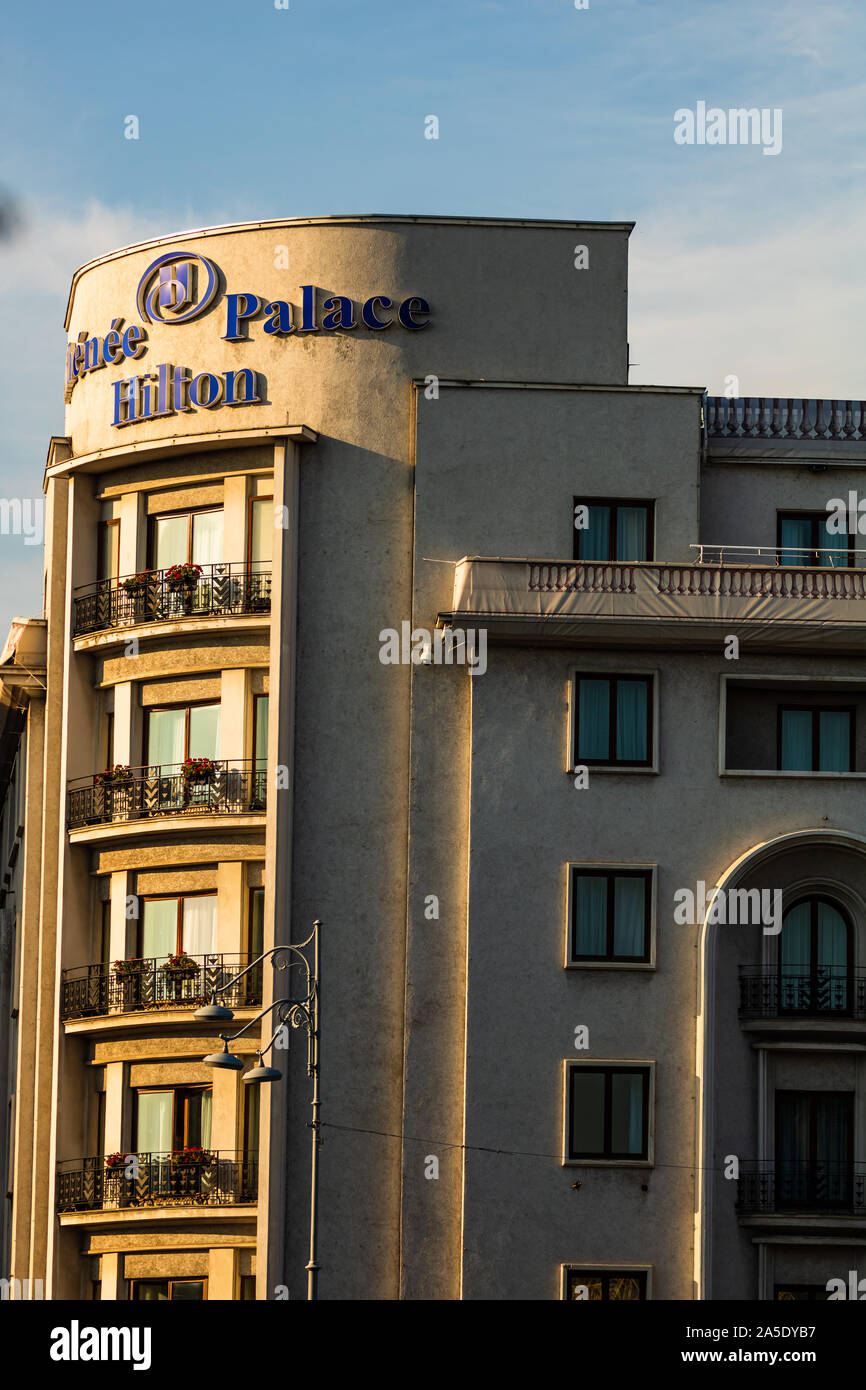 Hilton Athenee Palace Hotel in downtown Bucharest, Romania, 2019 Stock Photo Alamy