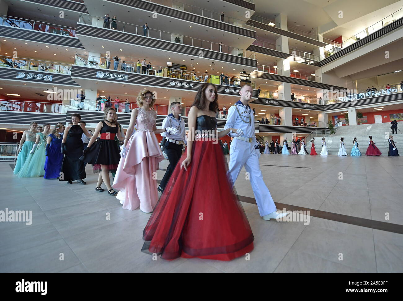 Vladivostok Russia th Oct 19 Vladivostok Russia October 19 Far Eastern Federal University Fefu Students Take Part In A Ball At The University S Campus On Russky Island During Celebrations Marking Vladivostok Russia th Oct 19 Vladivostok Russia October 19 Far Eastern Federal University Fefu Students Take Part In A Ball At The University S Campus On Russky Island During Celebrations Marking
