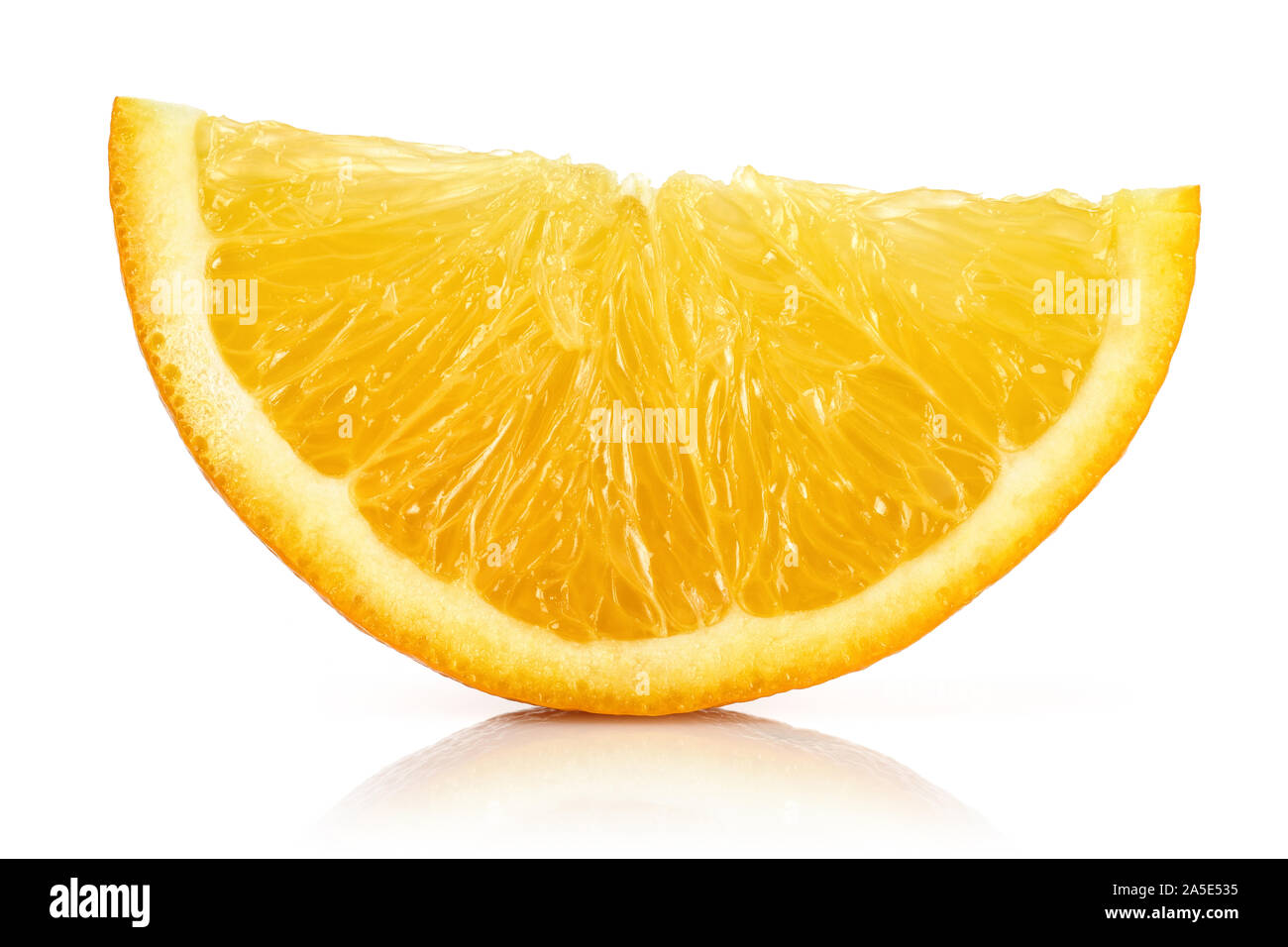 Fresh Orange slice isolated on white background Stock Photo - Alamy