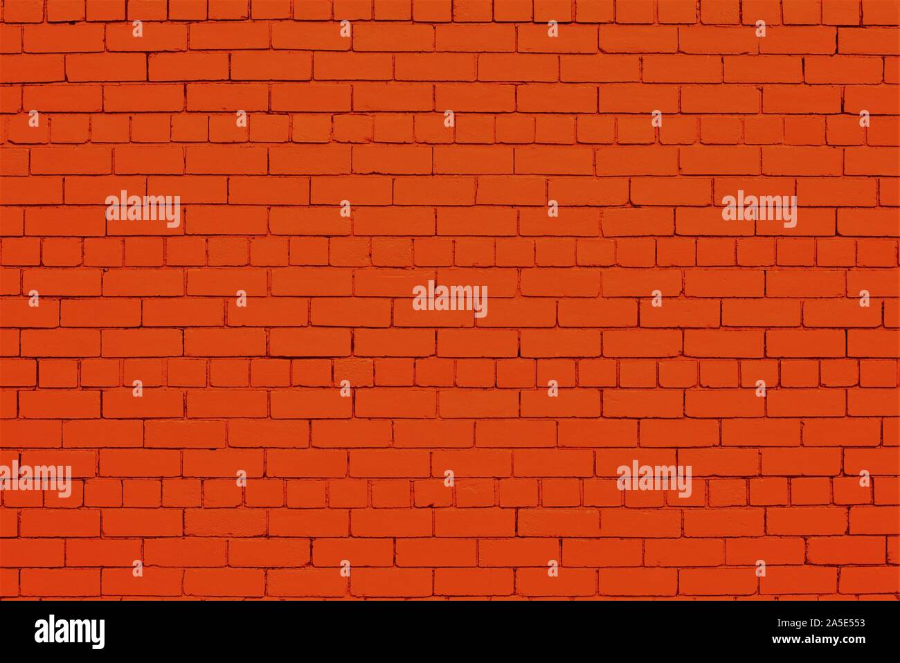 Red painted brick wall Stock Photo Alamy