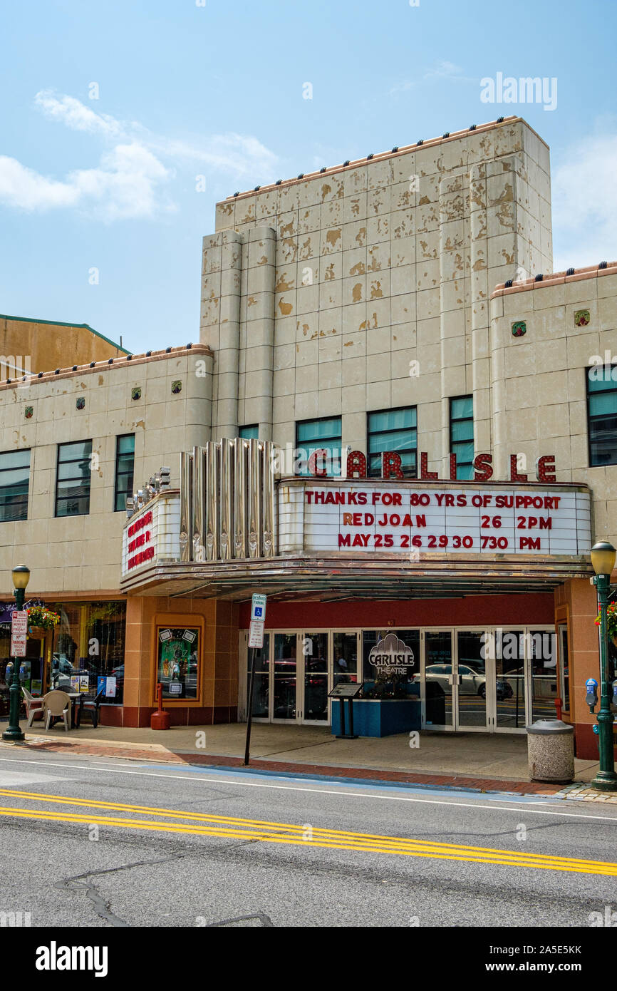 Carlisle Theatre, 40 West High Street, Carlisle, Pennsylvania Stock