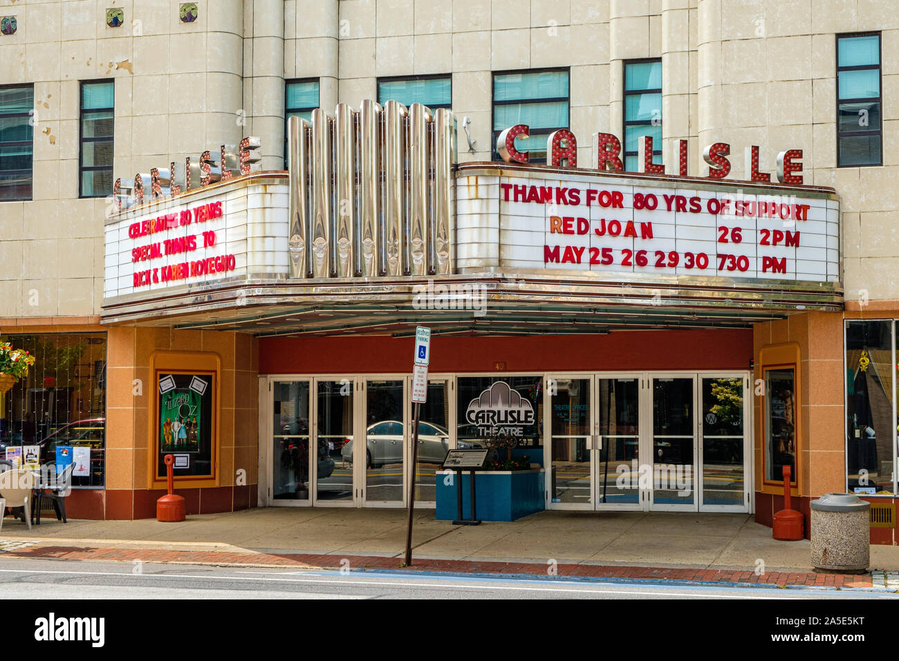 Carlisle Theatre, 40 West High Street, Carlisle, Pennsylvania Stock Photo