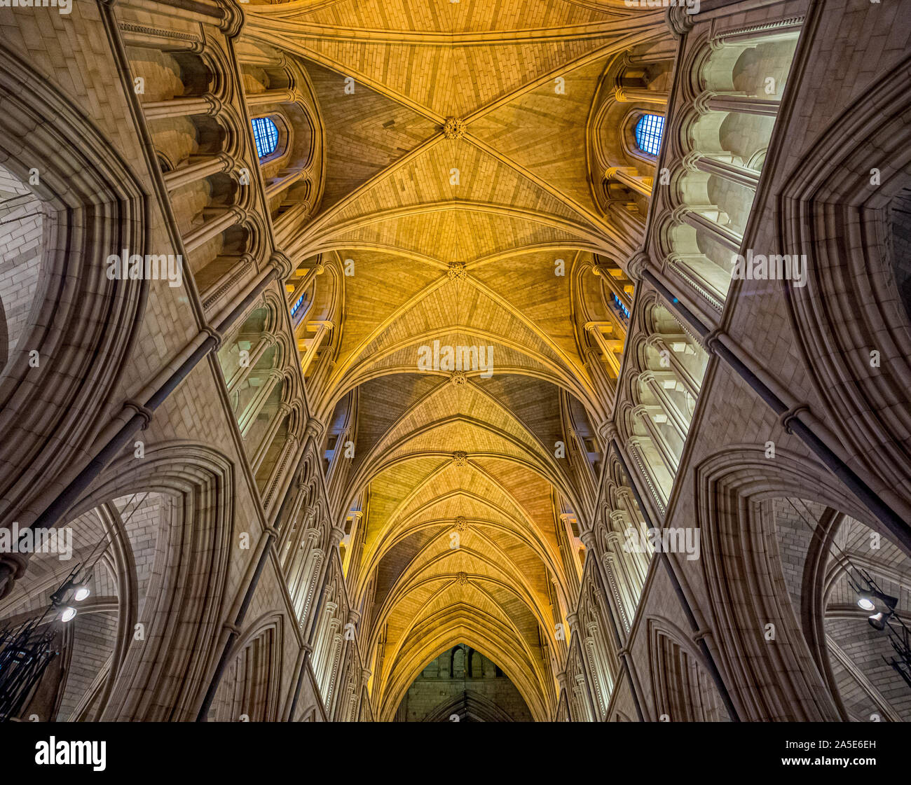 Interior of Southwark Cathedral (The Cathedral and Collegiate Church of St Saviour and St Mary Overie), Southwark, London, UK. Stock Photo