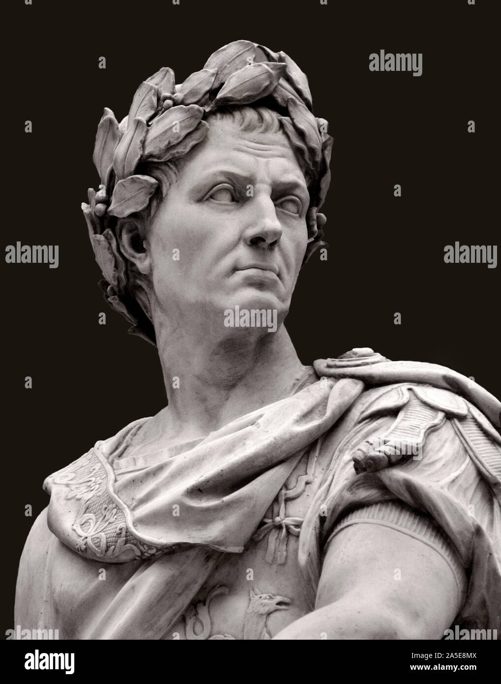 Gaius Julius Caesar 100 – 44 BC Roman emperor general statesman ( Roman, Italy, ) by Nicolas Coustou 1658–1733 Baroque France, ( mirrored photo ) Stock Photo