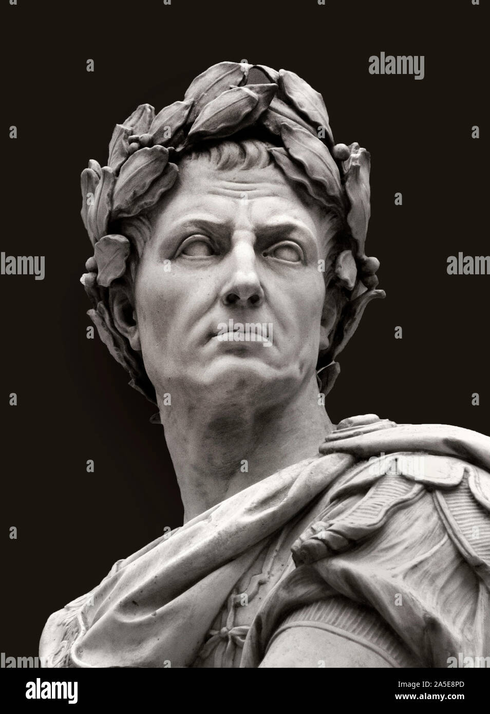 Gaius Julius Caesar 100 – 44 BC Roman emperor general statesman ( Roman, Italy, ) by Nicolas Coustou 1658–1733 Baroque France, ( mirrored photo ) Stock Photo