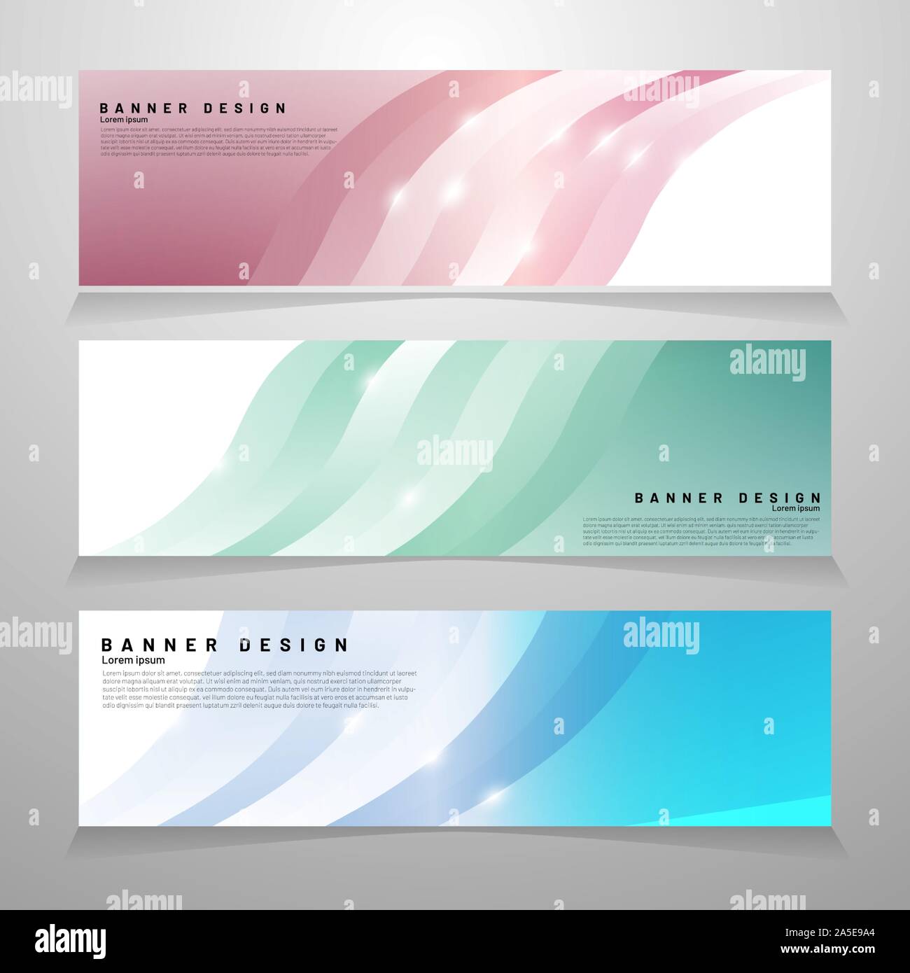 Abstract vector banner web design template. Abstract geometric background. ideal for anything. Stock Vector