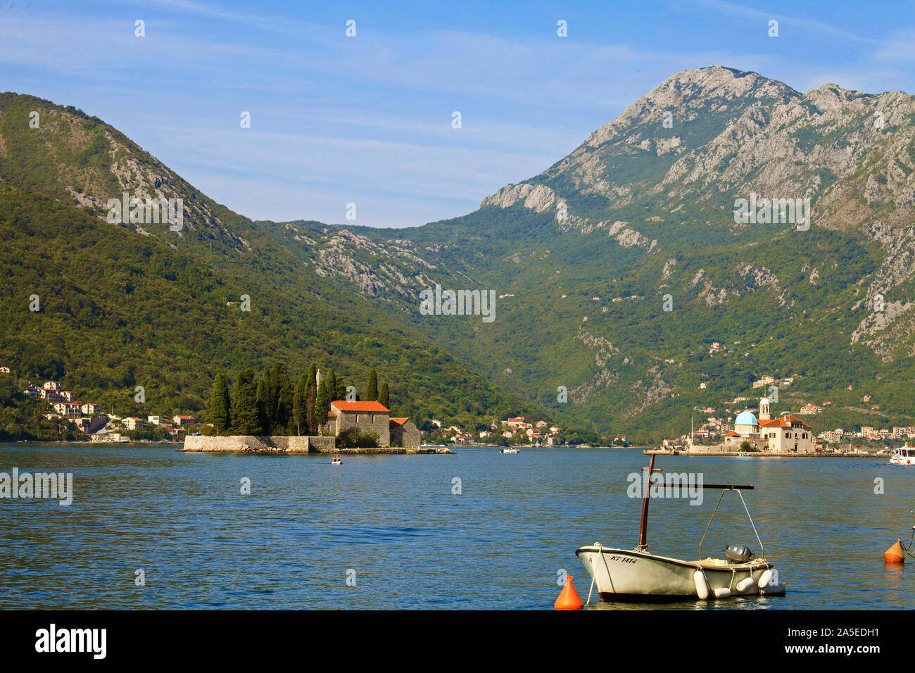 Montenegro, Bay of Kotor, Perast, St George island, Our Lady of the ...