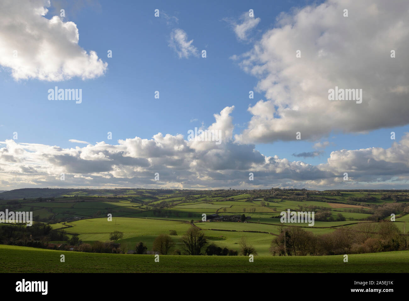The beautiful By Brook Valley, Wiltshire, England, UK Stock Photo