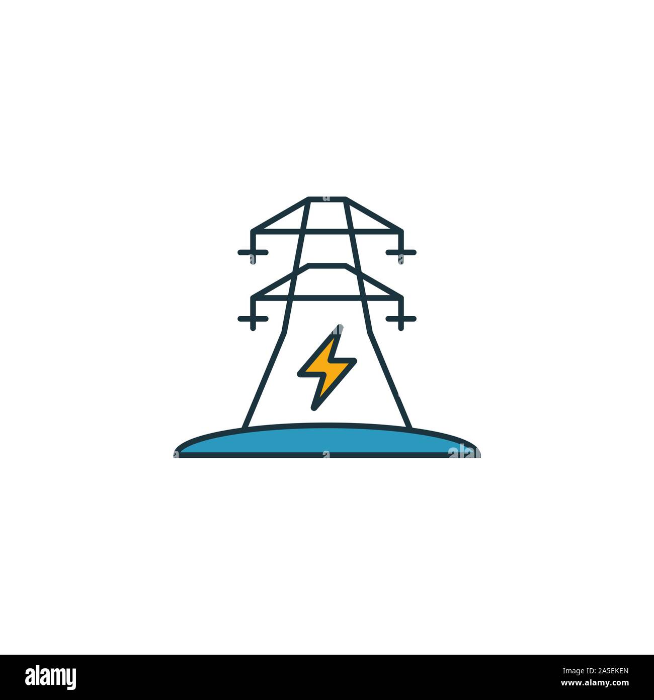 Electric Power icon set. Four elements in diferent styles from power
