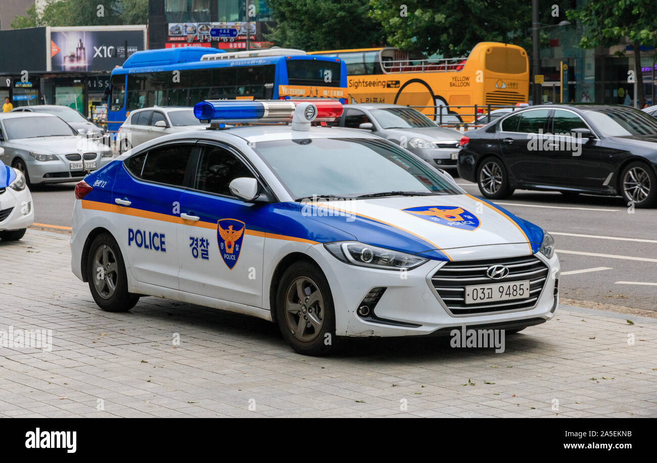 north korean police car