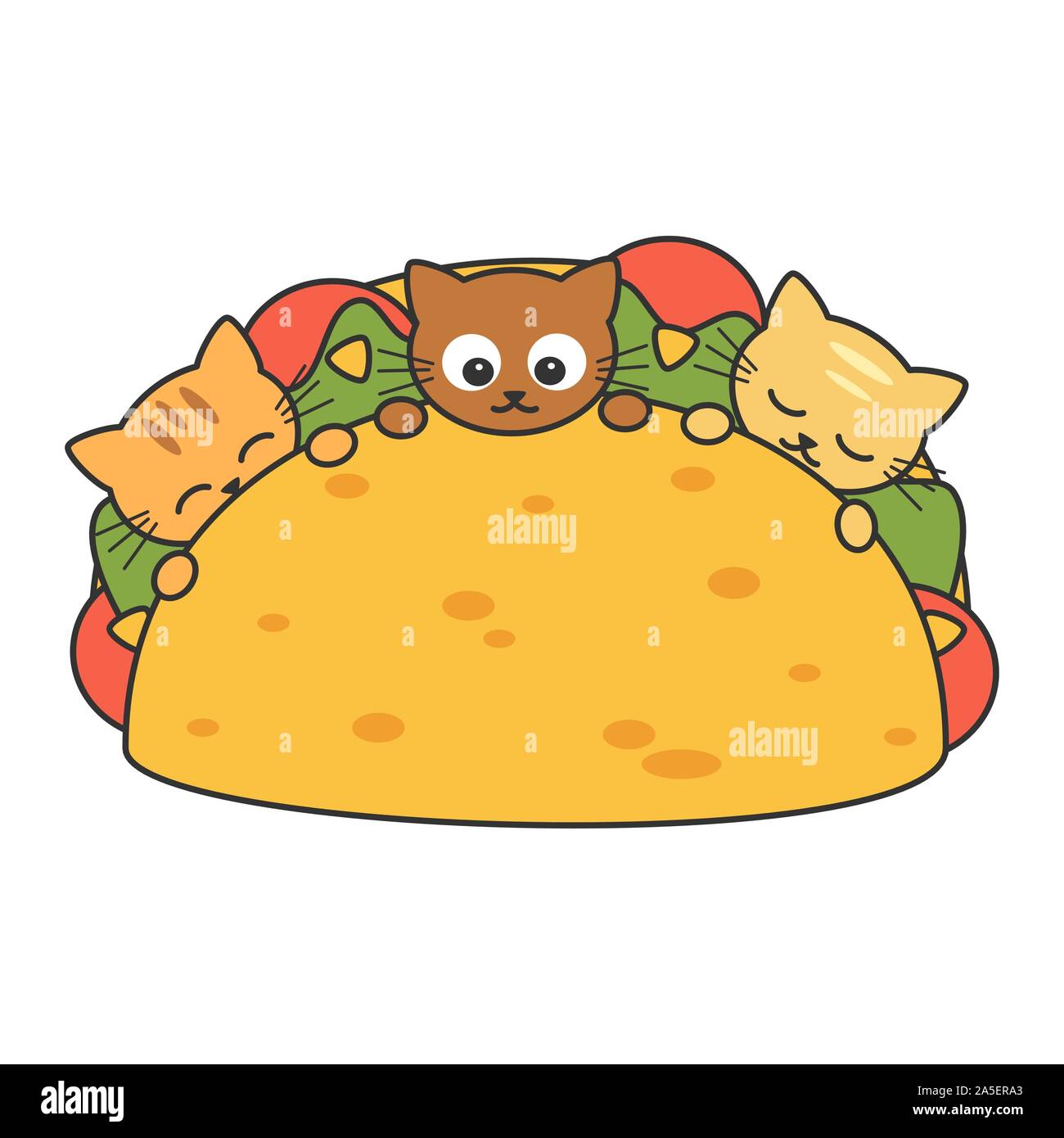 cute taco cartoon