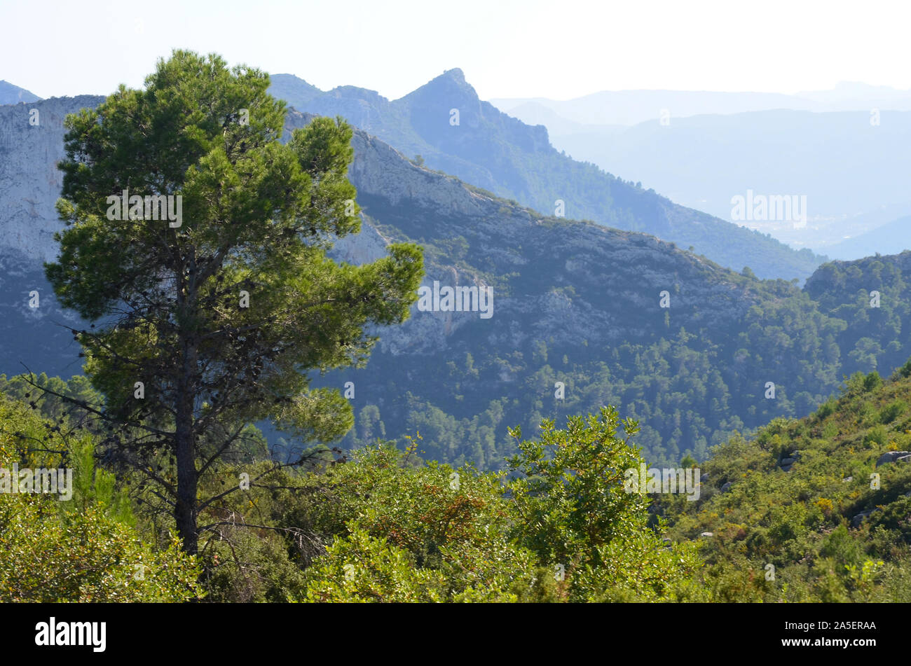 The Mondúver, a coastal karstic massif in Valencia region, eastern ...