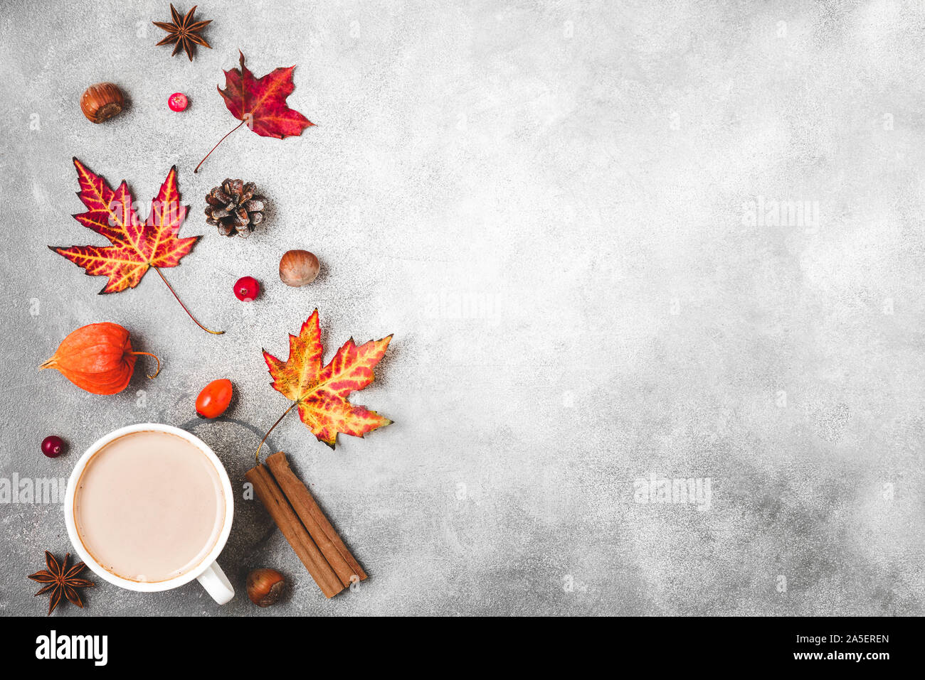 autumn coffee background