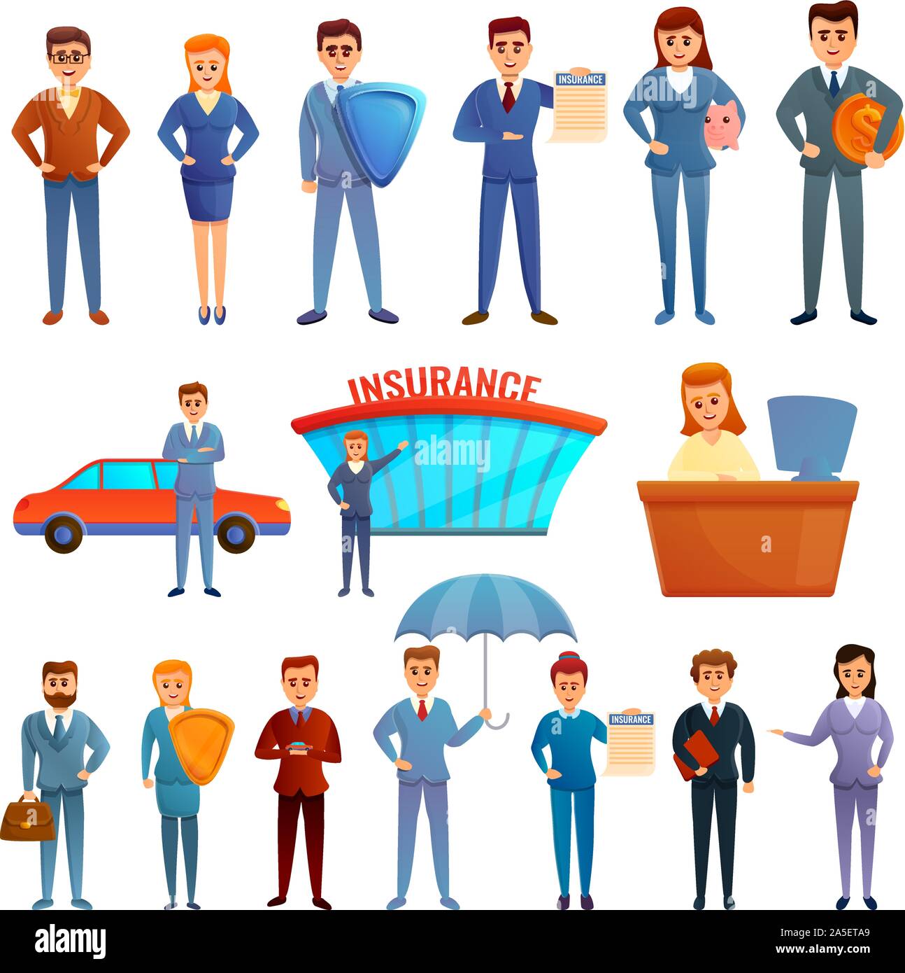Insurance agent icons set. Cartoon set of insurance agent vector icons for web design Stock Vector Image & Art - Alamy Insurance agent icons set. Cartoon set of insurance agent vector icons for web design Stock Vector Image & Art - Alamy