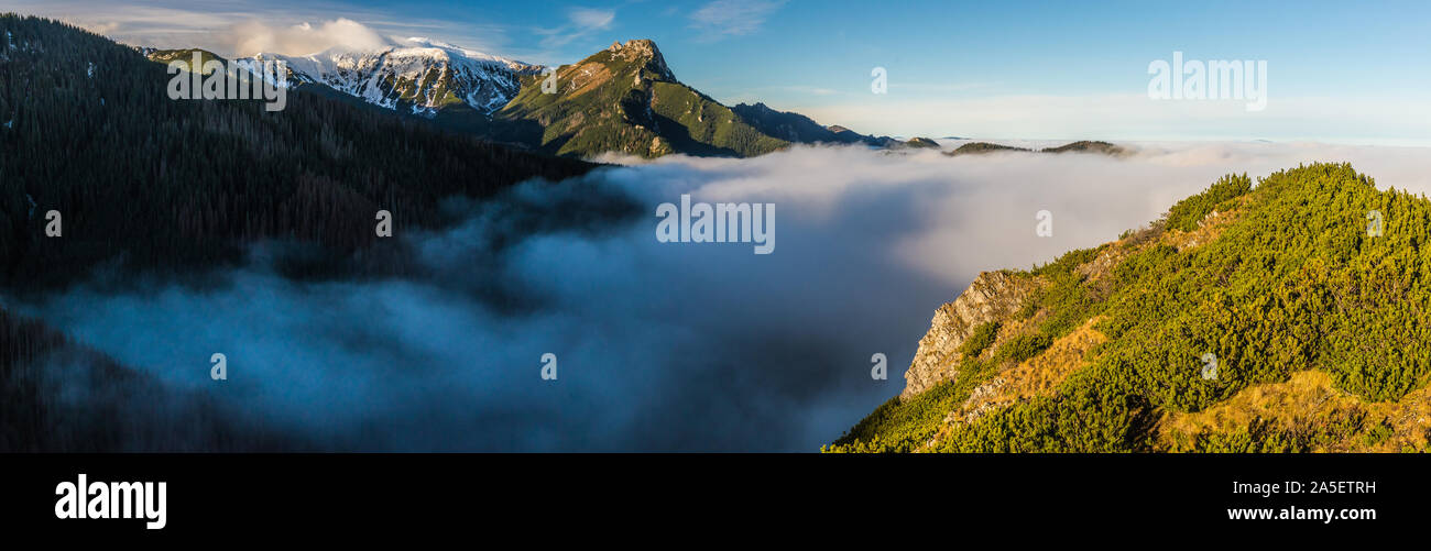 Tatra Mountains in Ponland above the clouds Stock Photo - Alamy