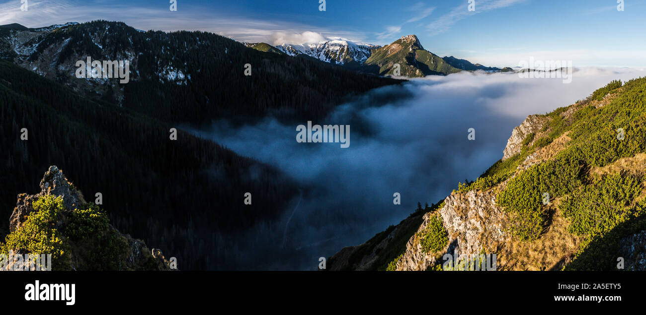 Tatra Mountains in Ponland above the clouds Stock Photo - Alamy