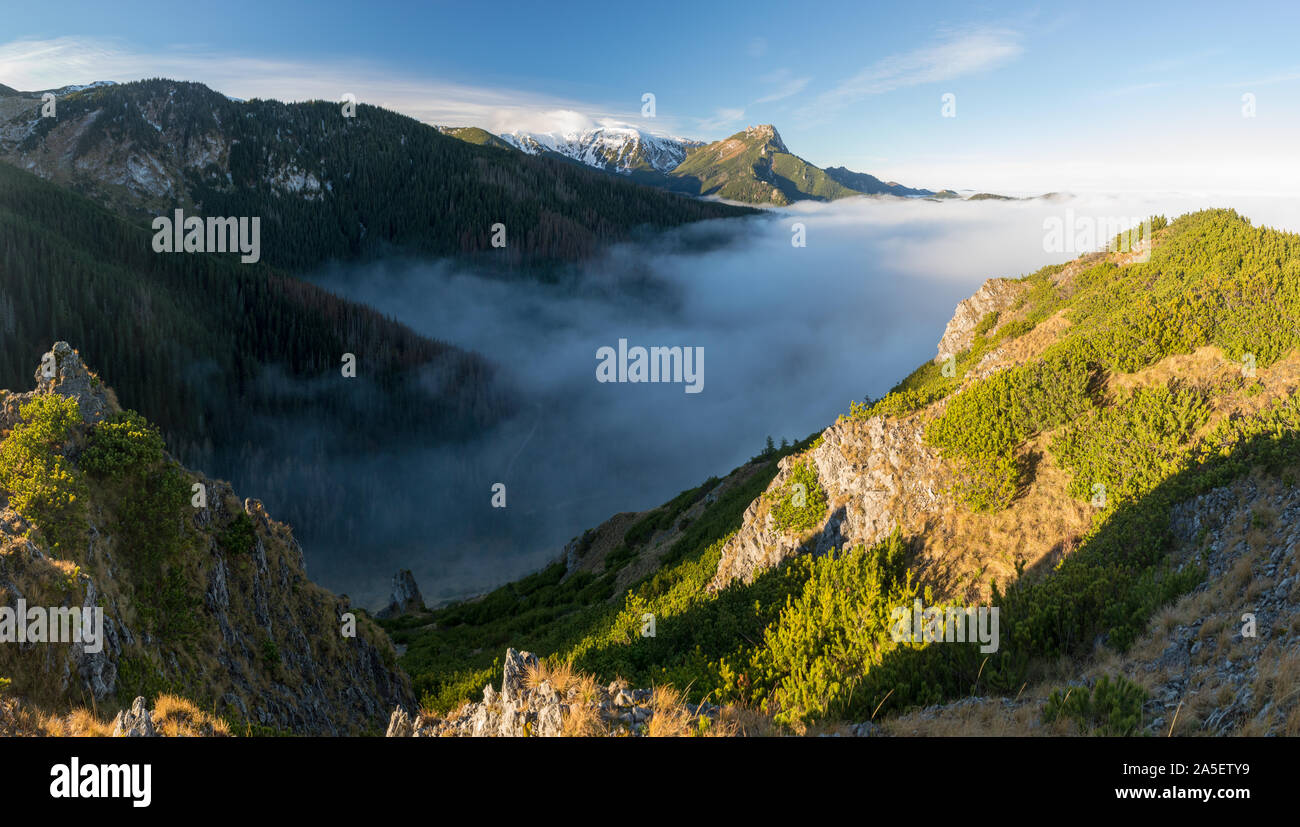 Tatra Mountains in Ponland above the clouds Stock Photo - Alamy