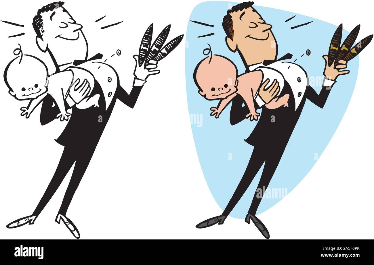 Father baby cartoon illustration hi-res stock photography and images - Alamy Father baby cartoon illustration hi-res stock photography and images - Alamy