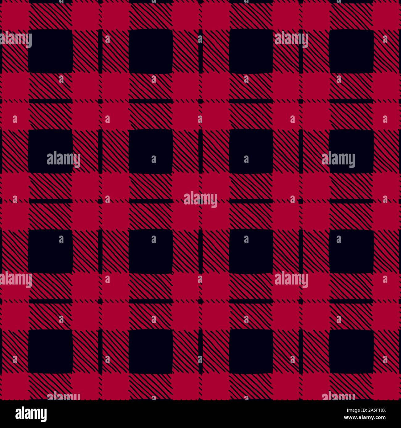 Buffalo plaid print seamless pattern Royalty Free Vector