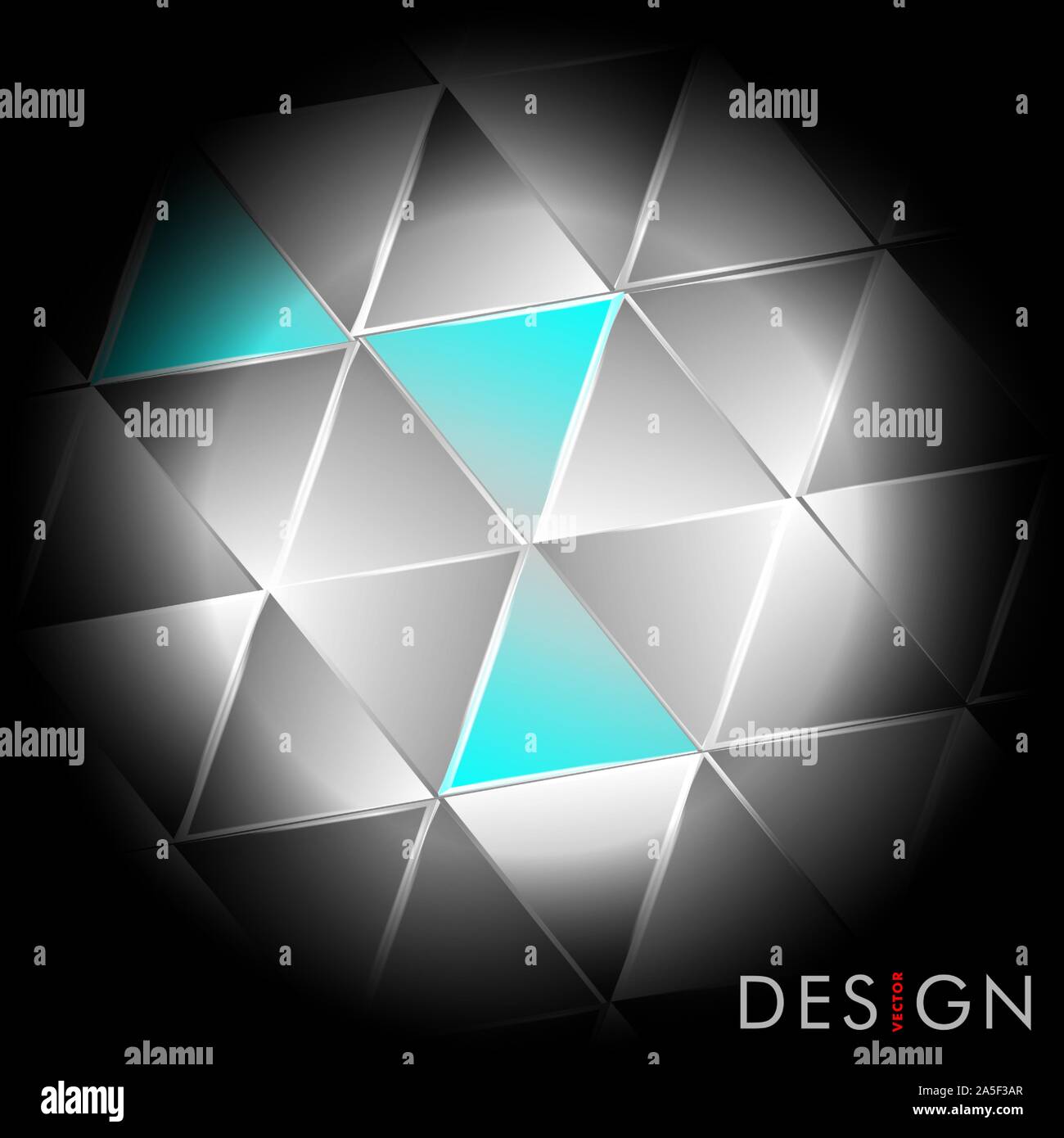 Geometric abstract background with triangles. Vector illustration Stock Vector