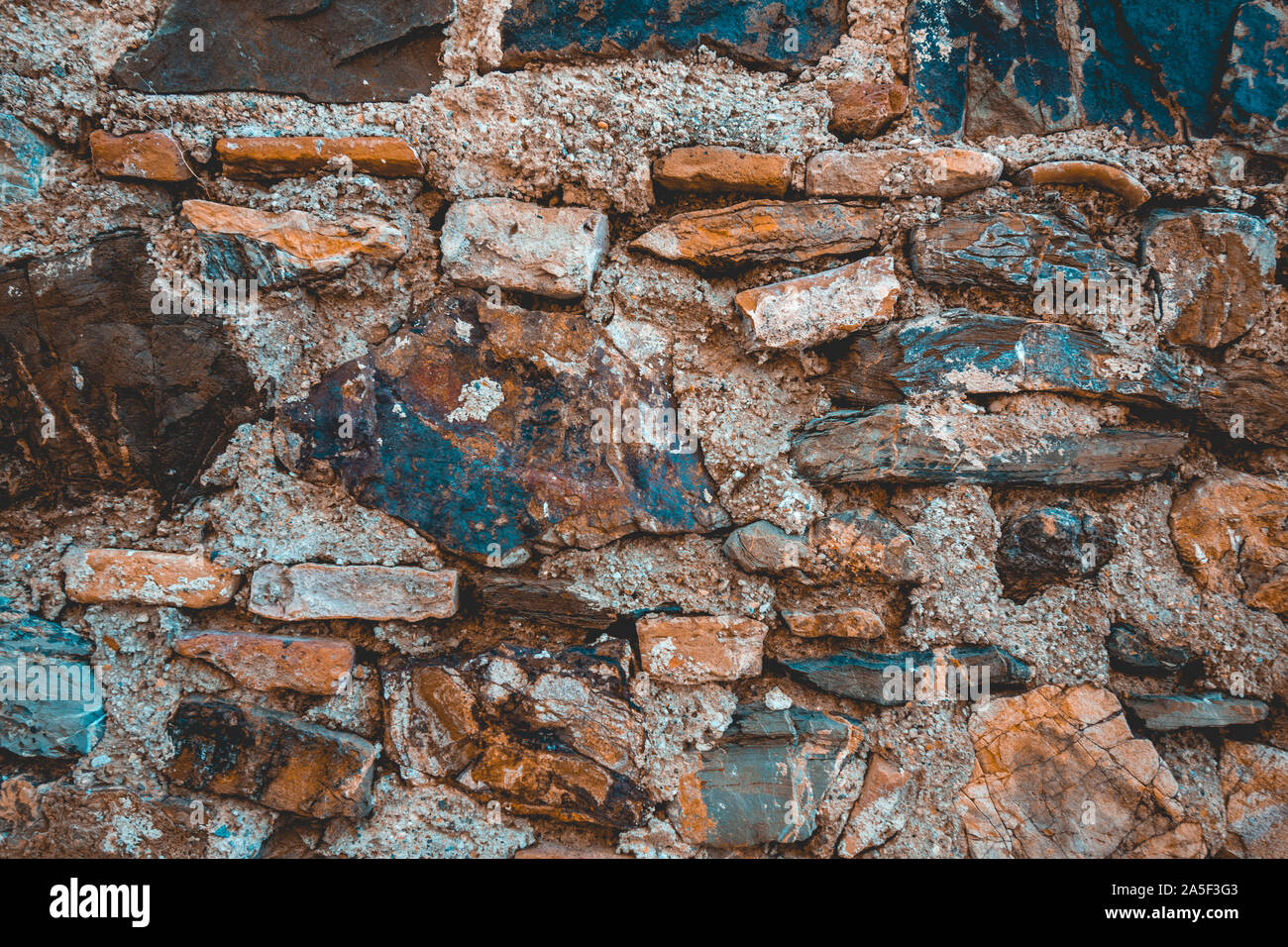 stone facade texture for photo backgrounds Stock Photo