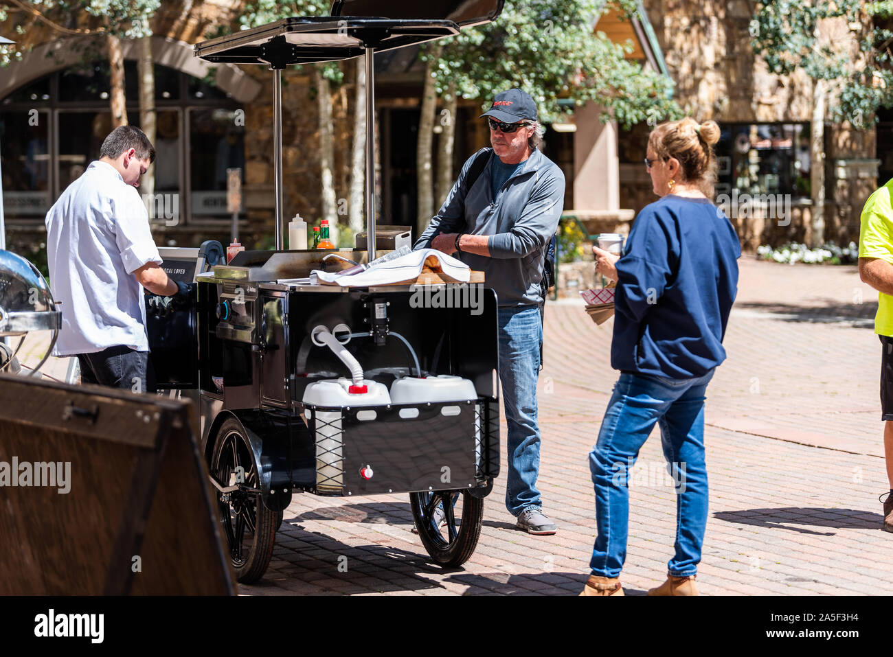 Telluride, USA August 14, 2019 Small town Mountain Village in