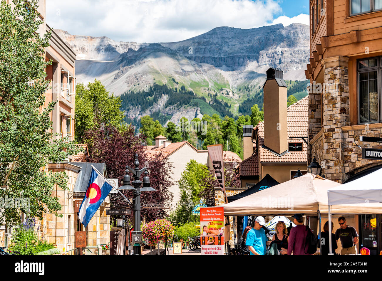Telluride town colorado summer hires stock photography and images Alamy