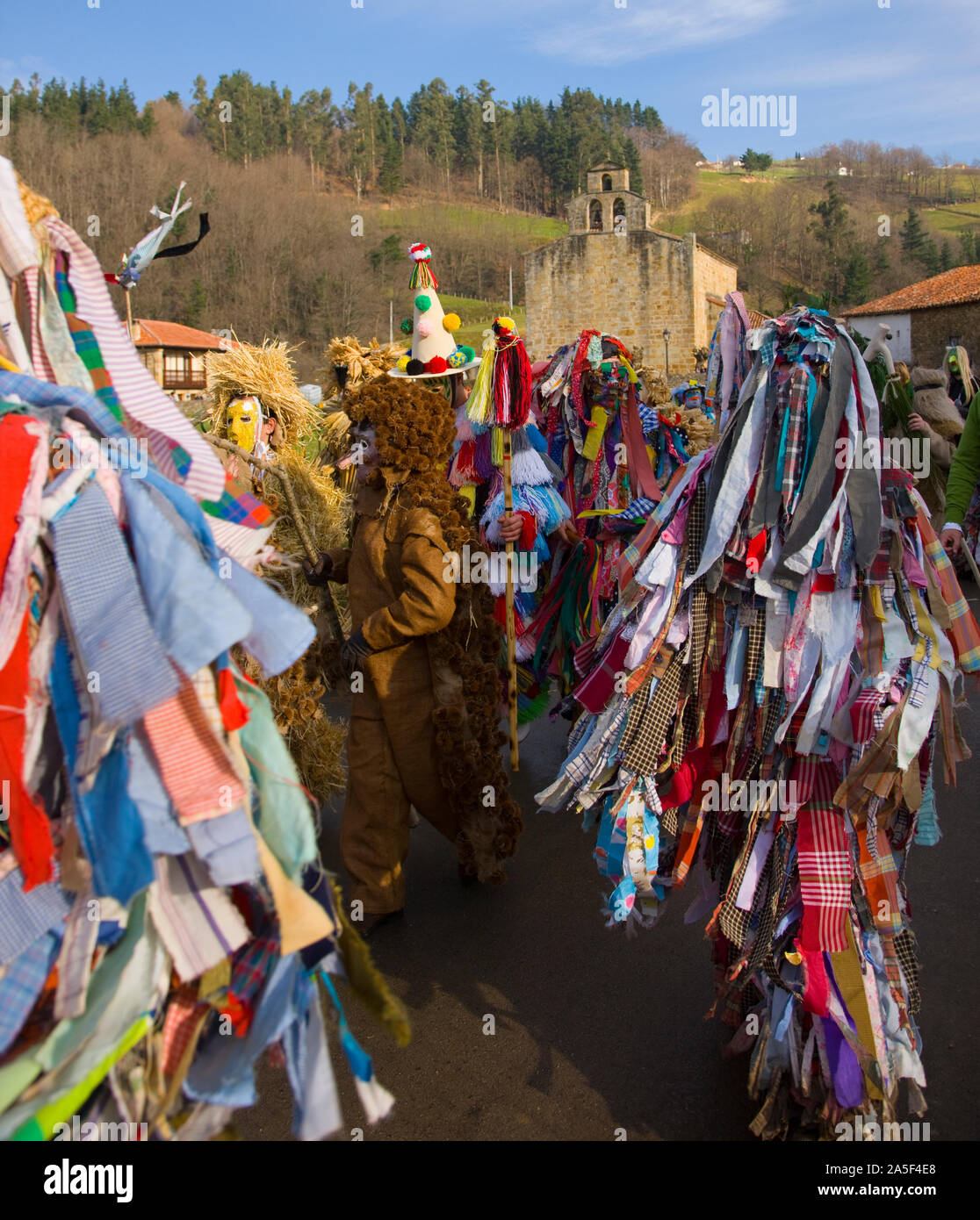 La Vijanera Carnival, Silio Cantabria, Spain Stock Photo