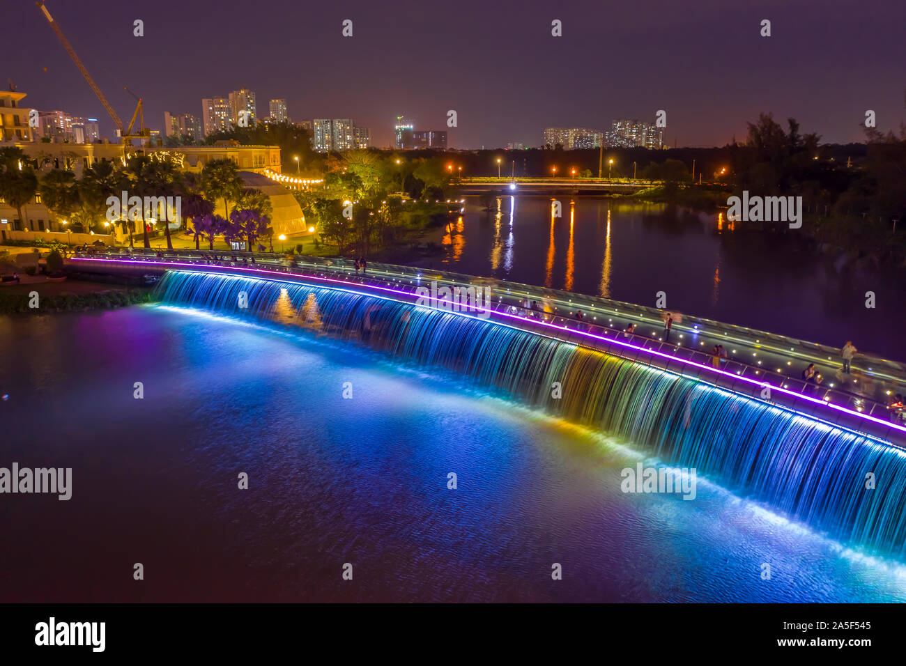 Starlight Bridge Anh Sao or Starlight Bridge is a pedestrian bridge with waterfall and ...