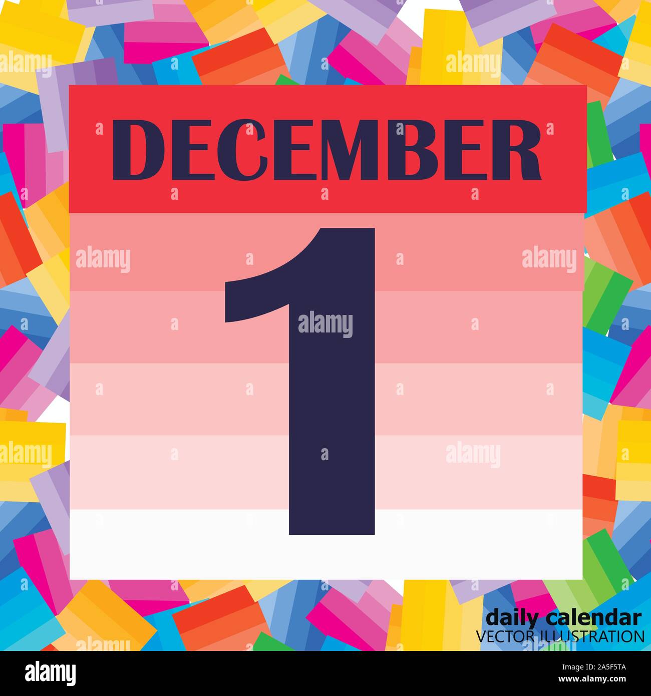 December 1 icon. For planning important day. Banner for holidays and