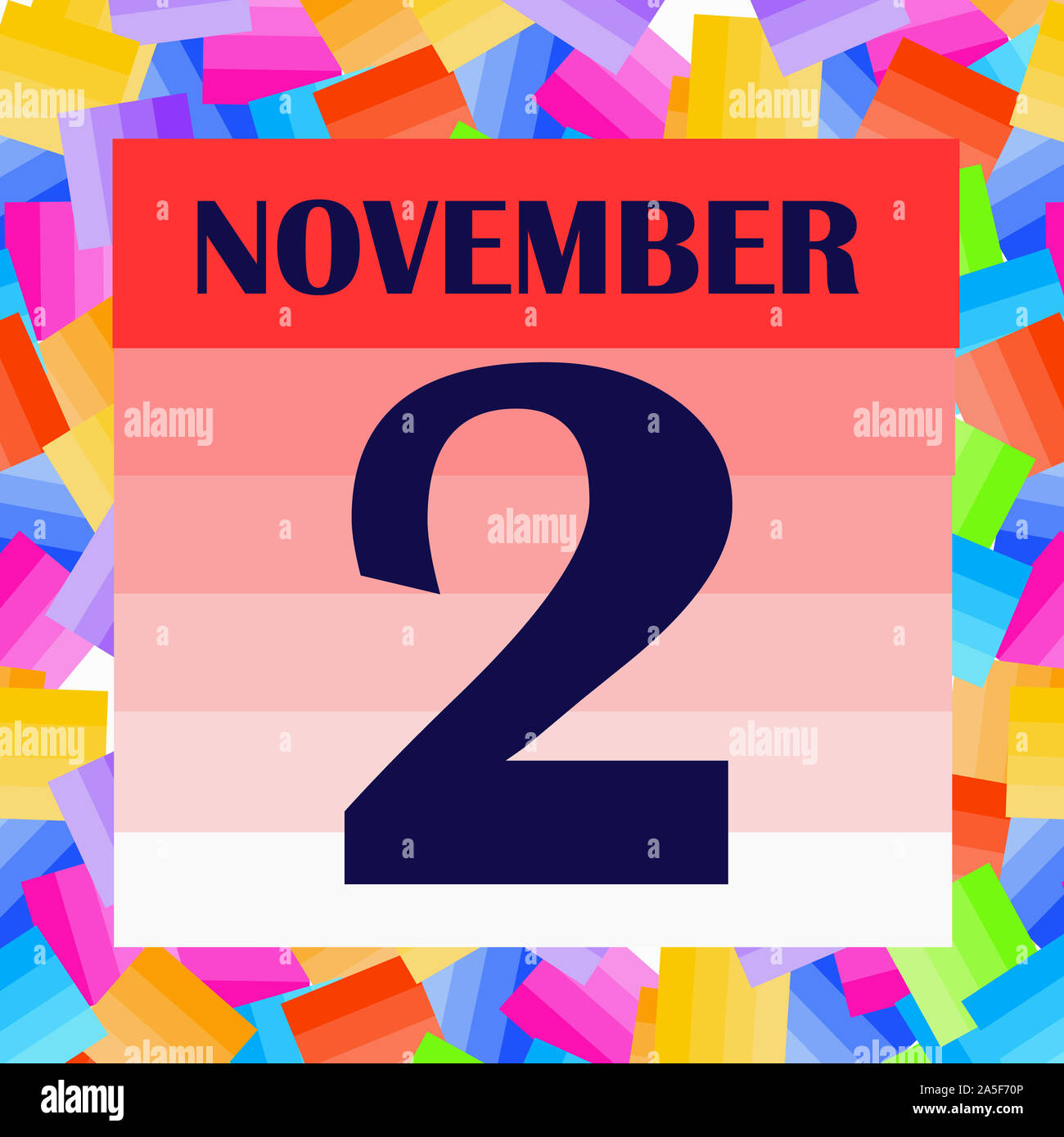 November 2 icon. For planning important day. Banner for holidays and ...