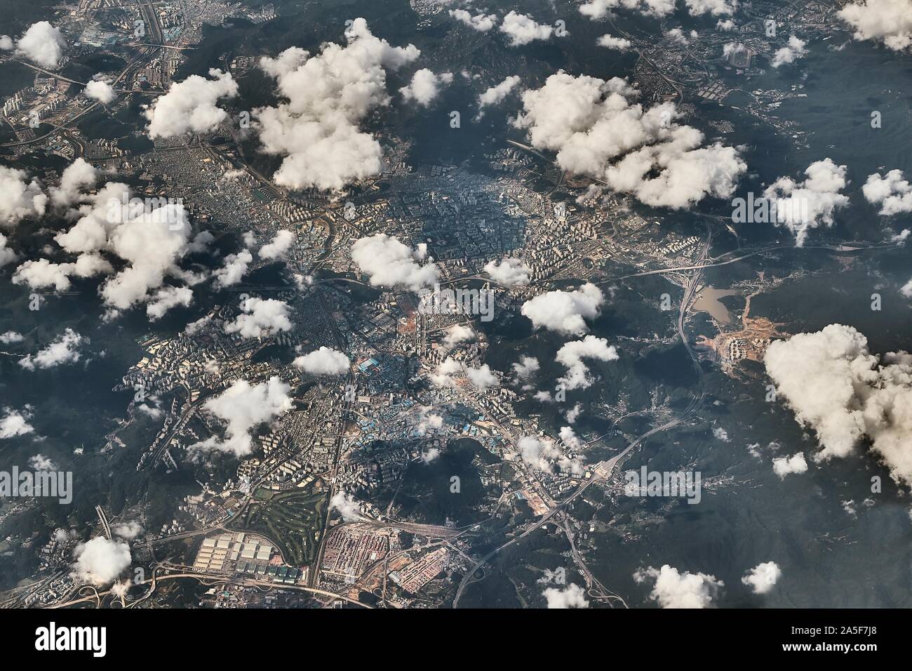 Chinese city aerial view Stock Photo - Alamy