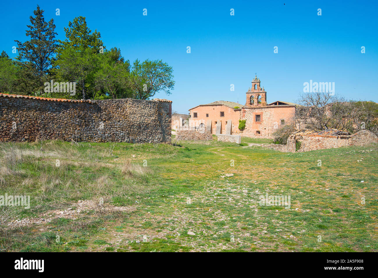 Ruins of San Roque convent. Medinaceli, Soria province, Castilla Leon, Spain. Stock Photo