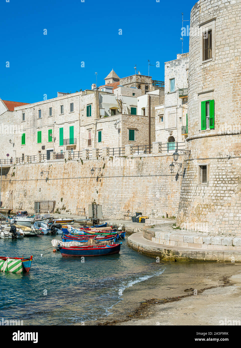 The beautiful waterfront of Giovinazzo, town in the province of Bari