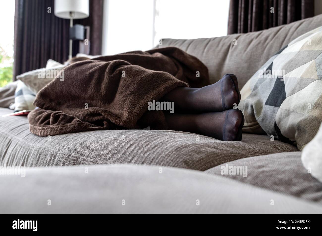 Black Nylon Tights High Resolution Stock Photography And Images Alamy