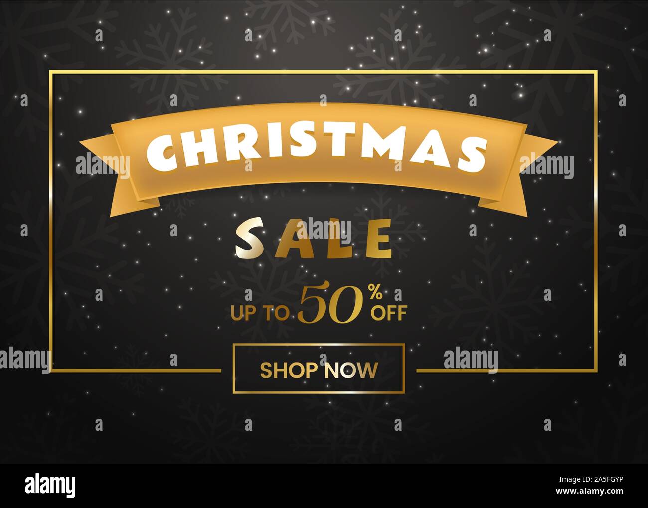 Christmas Sale Web Banner Vector Template Traditional Holiday