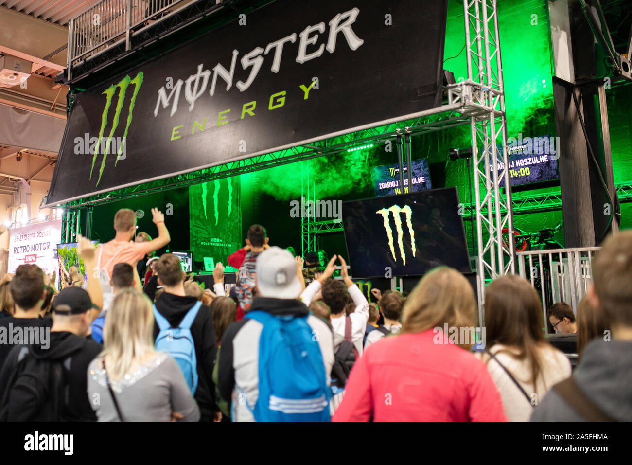 POZNAN, POLAND October, 19th 2019 Monster energy stage at PGA2019
