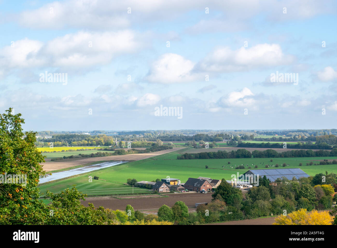 Germany Zyfflich 16 10 2019 The German Village Zyfflich Next To The Netherlands With A Dutch Polder Landscape Stock Photo Alamy