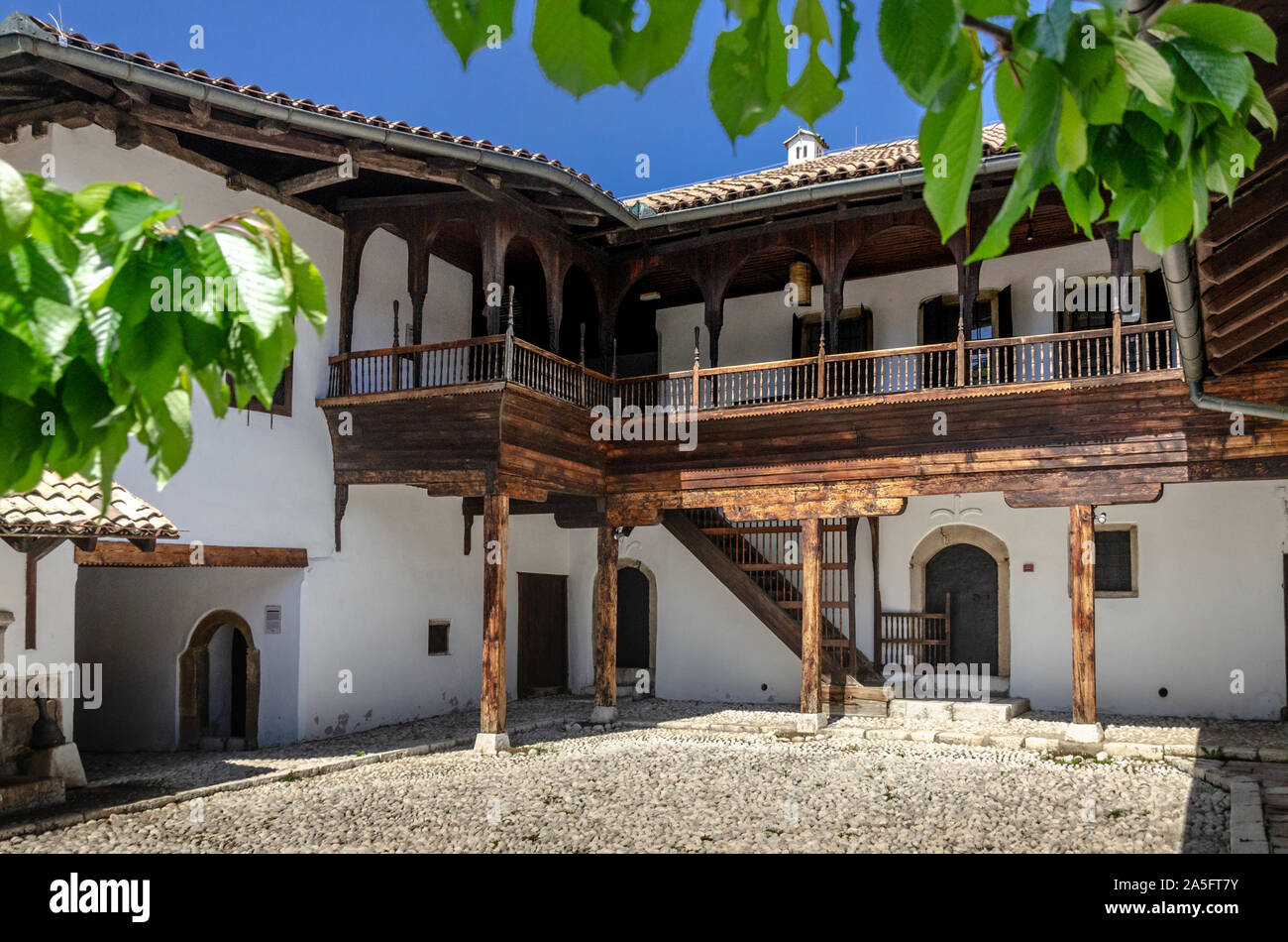 Srvo's house is a well-preserved Ottoman merchant House in the Old town of Sarajevo Stock Photo