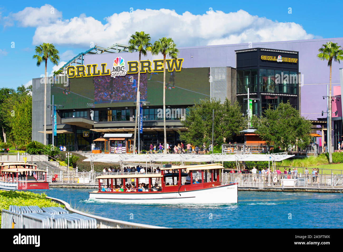 Universal Studios Citywalk Dining, NBC Sports Grill & Brew restaurant, Orlando, Florida, USA Stock Photo