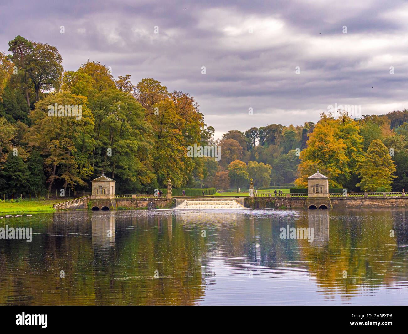 Studley royal water garden, North Yorkshire, UK Stock Photo Alamy